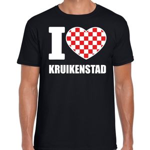 Carnaval I love Kruikenstad t-shirt zwart voor heren