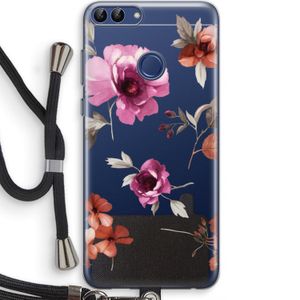 Geschilderde bloemen: Huawei P Smart (2018) Transparant Hoesje met koord