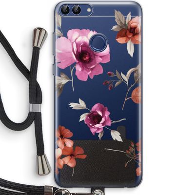 Geschilderde bloemen: Huawei P Smart (2018) Transparant Hoesje met koord
