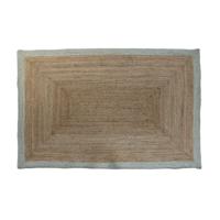 Tapijt DKD Home Decor Groen Lichtbruin Natuurlijk Scandi 160 x 230 x 1 cm - thumbnail