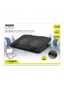 Port Designs 901099 laptop cooling pad 43,2 cm (17") 800 RPM Zwart