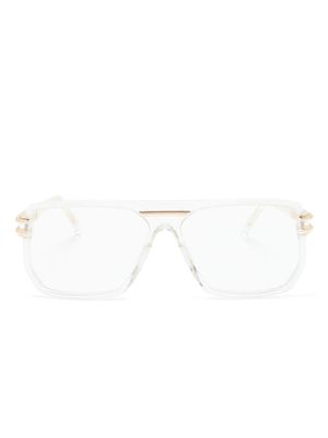 Cazal lunettes de vue 6030 à monture rectangulaire - Tons neutres