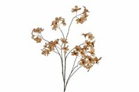 Kunst bloem saxifraga  zwart/goud 130cm