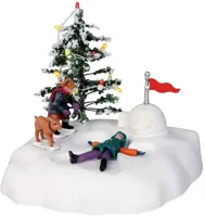 Lemax angel&apos;s wings bewegend kerstdorp tafereel 2004
