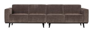BePureHome Bank 'Statement' 4-zits, Rib, kleur Taupe