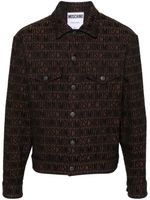 Moschino pull à logo en jacquard - Marron