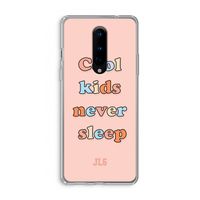 Cool Kids Never Sleep: OnePlus 8 Transparant Hoesje