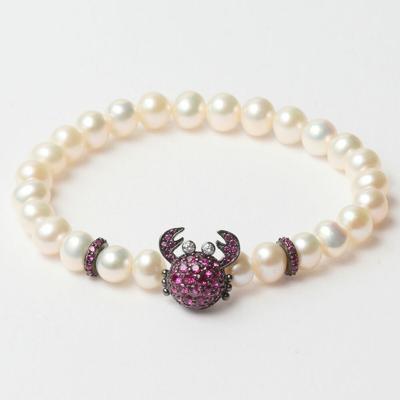 Lancaster JLA-BR-CRAB-5-WH 16 mm Dames armband