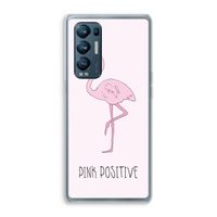 Pink positive: Oppo Find X3 Neo Transparant Hoesje