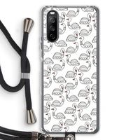 Zwanen: Sony Sony Xperia 10 III Transparant Hoesje met koord