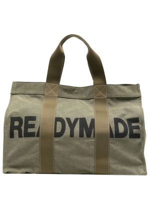 Readymade sac cabas à logo imprimé - Vert