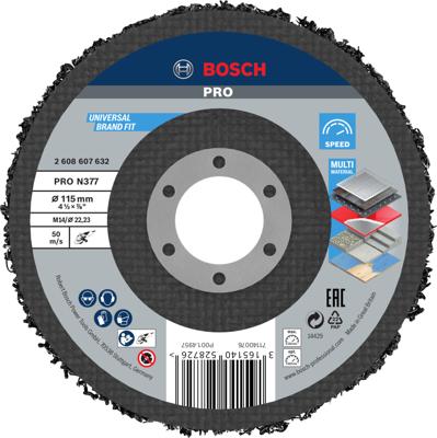 Bosch Accessoires 1 Reinigingsschijf 115 N377, Best for Metal - 2608607632