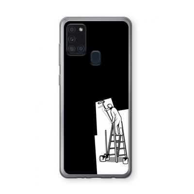 Musketon Painter: Samsung Galaxy A21s Transparant Hoesje