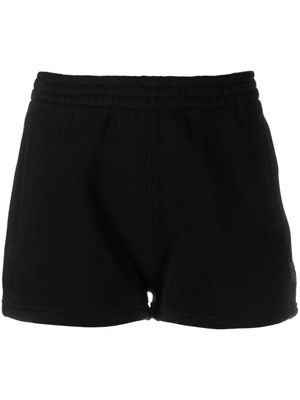 Alexander Wang short de sport à logo brodé - Noir