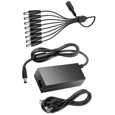 12V CCTV Adapter 5A 8in1 Splitter - Centrale Stroomvoorziening voor Meerdere Camera's