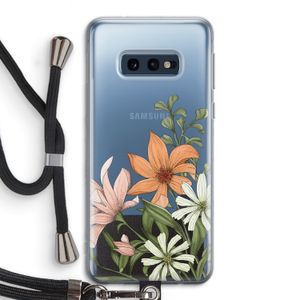 Floral bouquet: Samsung Galaxy S10e Transparant Hoesje met koord