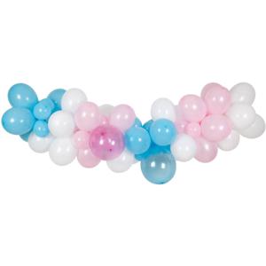 Ballonboog Blauw/Roze Boy and Girl (66 ballonnen)