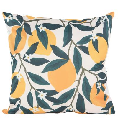 Buitenkussen citroenen - geel/groen - 60 x 60 cm - Water en UV bestendig - kussens voor buiten