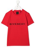 Givenchy Kids t-shirt en coton à logo imprimé - Rouge Givenchy Kids t-shirt en coton à logo imprimé - Rouge