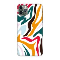 Colored Zebra: Volledig geprint iPhone 11 Pro Max Hoesje