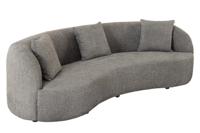 Bank ATELIER 230cm 3-zits bouclé grijs - 46545