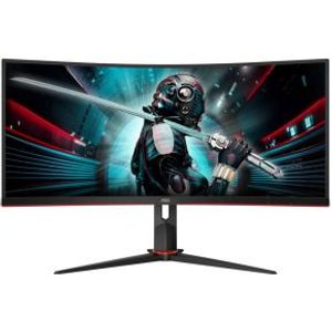 AOC GAMING CU34G2X/BK 34 Wide Quad HD 144Hz Curved VA Monitor