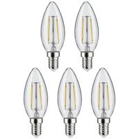 Paulmann 29094 LED-lamp Energielabel F (A - G) E14 Kaars 4.8 W Warmwit (Ø x h) 35 mm x 98 mm 5 stuk(s)