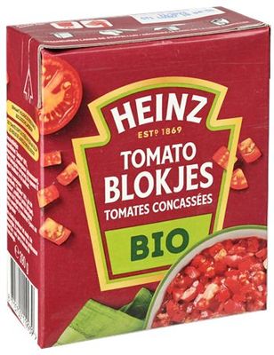 3 pakken Heinz Tomaten Blokjes Naturel Bio 390g - Online Boodschappen bij Butlon - Voor 12 uur besteld, morgen bezorgd