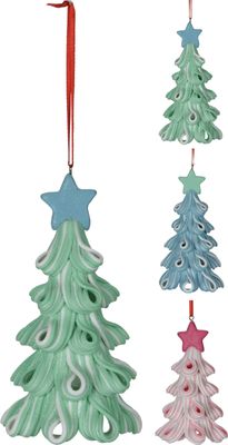 Xmas Tree Swirl 13 cm 2Ass Pm - Nampook