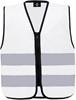 Korntex KX201 Kids´ Hi-Vis Safety Vest With Front Zipper Aalborg - White - S (7-12 years)