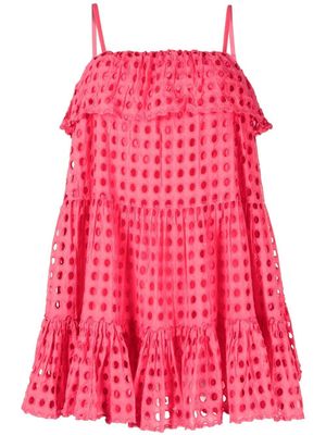 Solid & Striped robe The Nyla à détails d'œillets - Rose