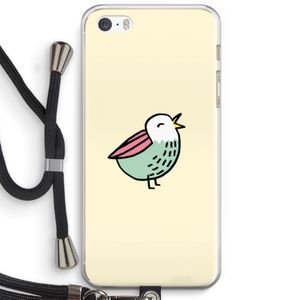 Birdy: iPhone 5 / 5S / SE Transparant Hoesje met koord