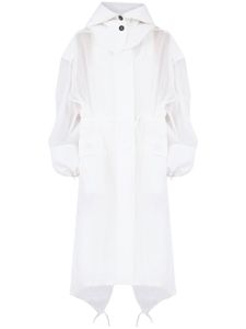 Ferragamo trench en organza - Blanc