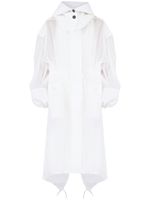 Ferragamo trench en organza - Blanc