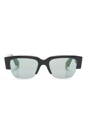 Alexander McQueen Eyewear lunettes de soleil à logo imprimé - Noir