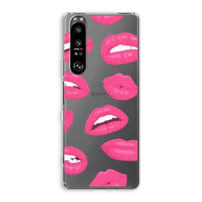 Bite my lip: Sony Xperia 1 III Transparant Hoesje