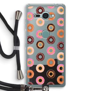 Donuts: Sony Xperia XZ2 Compact Transparant Hoesje met koord