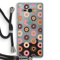 Donuts: Sony Xperia XZ2 Compact Transparant Hoesje met koord Donuts: Sony Xperia XZ2 Compact Transparant Hoesje met koord