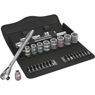 Wera 8100 SB 8 Zyklop Metal-ratelset, 29-delig gereedschapsset