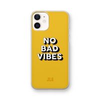 No Bad Vibes: iPhone 12 Transparant Hoesje