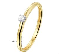 TFT Ring Diamant 0.09ct H SI Bicolor Goud