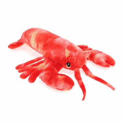 Keel Toys pluche kreeft knuffeldier - rood - lopend - 25 cm