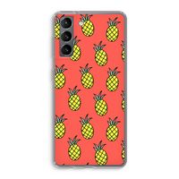 Ananas: Samsung Galaxy S21 Transparant Hoesje