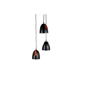 Elda verlichting hanglamp Ø40cm staal zwart, koper.