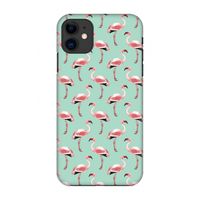 Flamingoprint groen: Volledig geprint iPhone 11 Hoesje