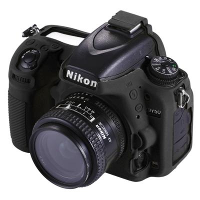 PULUZ zachte siliconen beschermhoes voor Nikon D750 (zwart)