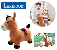 LEXIBOOK Opblaasbaar springpony-knuffel