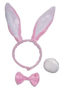 Bunny set roze/wit Babs