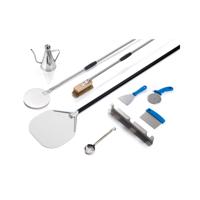 Pizza accessoires - 9 delig - 2 pizzascheppen - Aluminium / hout / messing / roestvrij staal Pizza accessoires - 9 delig - 2 pizzascheppen - Aluminium / hout / messing / roestvrij staal