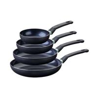 Set van 4 koekenpannen - FACKELMANN - Brandao - Keramische antiaanbaklaag - 16, 20, 24 en 28 cm
